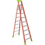 Louisville Ladder FXS1510 Cross Step/Shelf Ladder, 10-feet, Orange