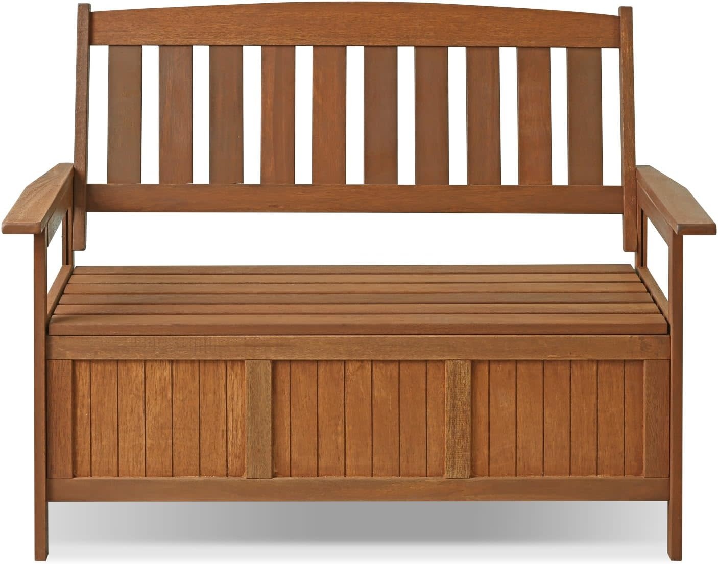 FURINNO Tioman Hardwood Patio Furniture Kent Bench Box Amazing