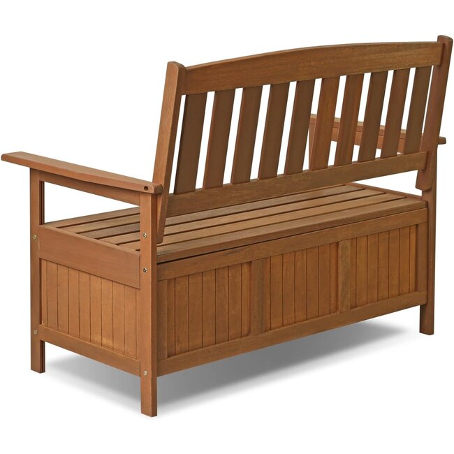 FURINNO Tioman Hardwood Patio Furniture Kent Bench Box Amazing