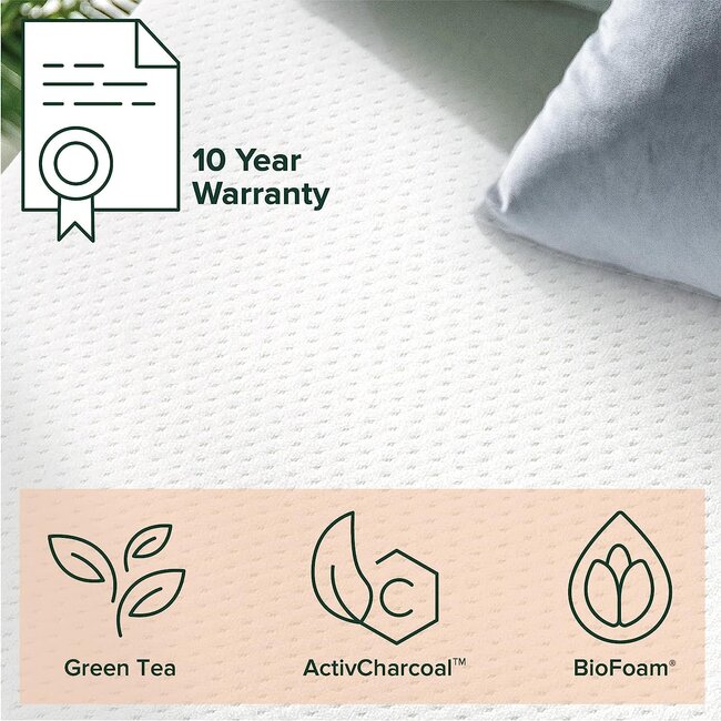 Zinus 12 Inch Green Tea Memory Foam Mattress / CertiPURUS Certified