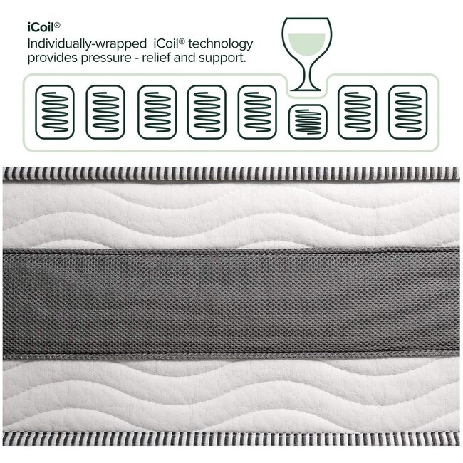 ZINUS 10 Inch Green Tea Cooling Gel Memory Foam Hybrid Mattress