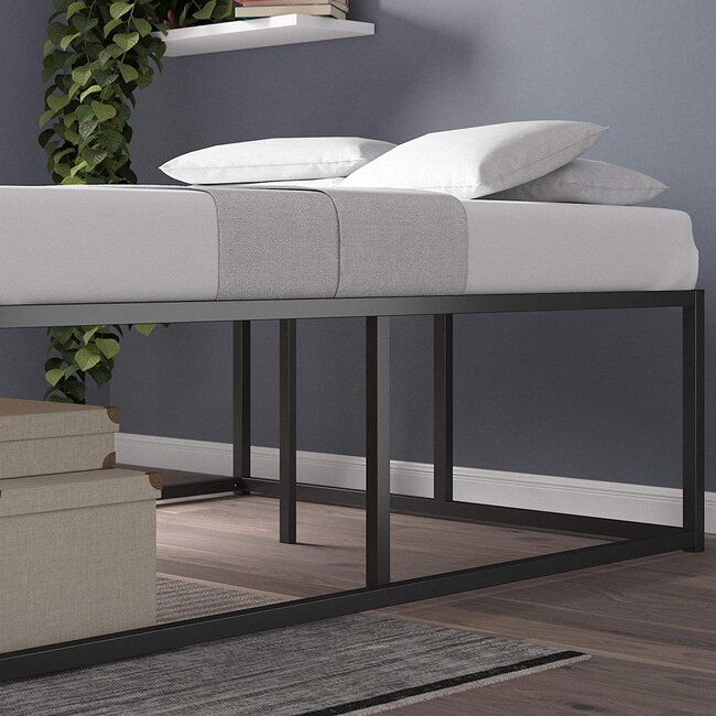 ZINUS Joseph Metal Platforma Bed Frame / Mattress Foundation / Wood Slat Support / No Box Spring