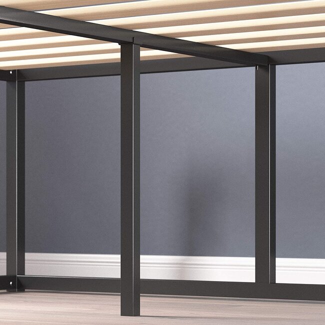 ZINUS Joseph Metal Platforma Bed Frame / Mattress Foundation / Wood Slat Support / No Box Spring