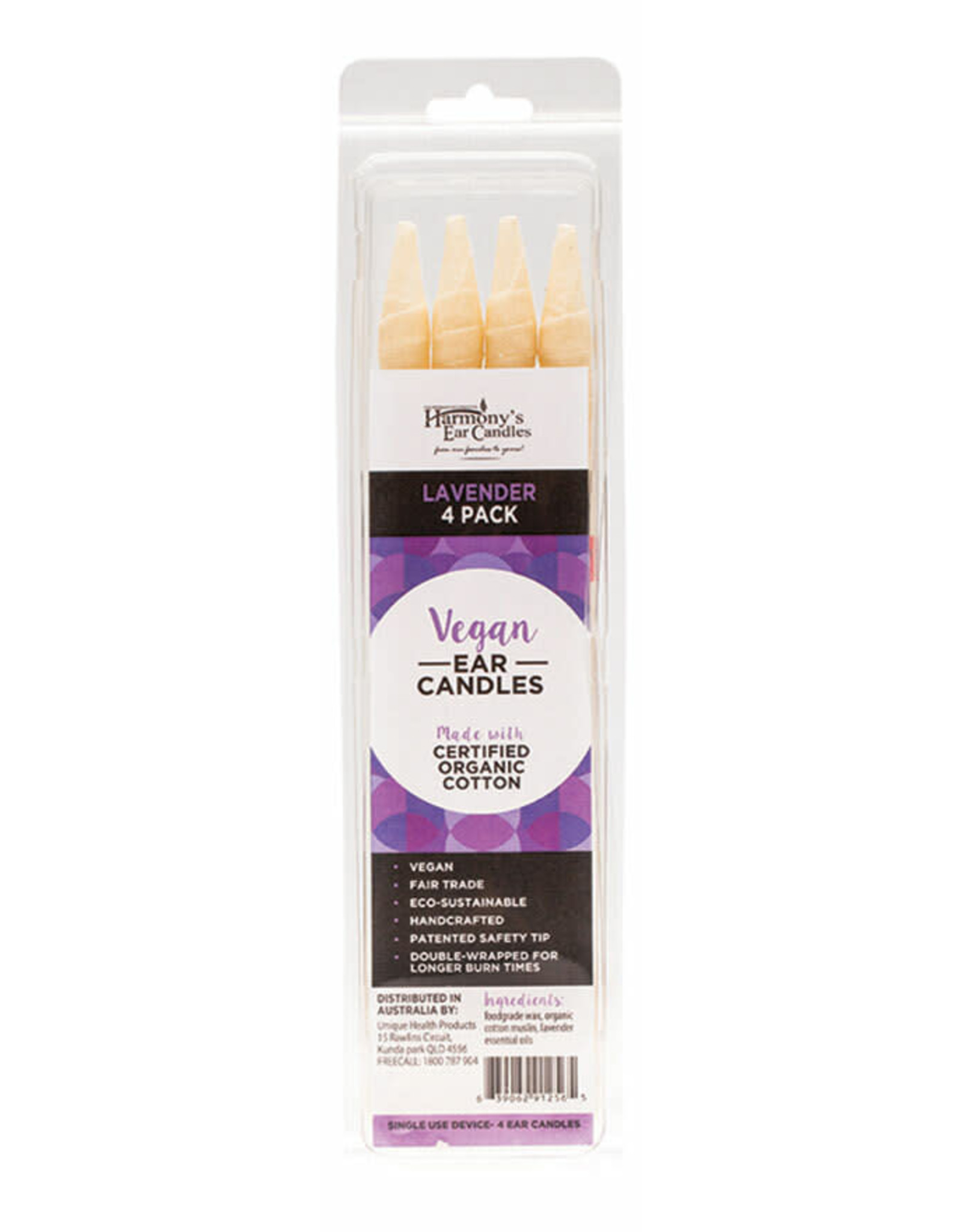 Harmony's Ear Candles Vegan Ear Candles  Lavender Scented