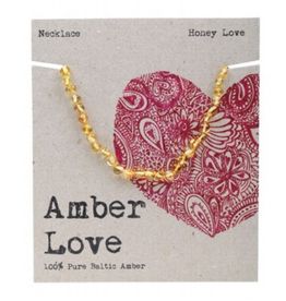 Amber Love Children's Necklace Baltic Amber - Honey Love 33cm