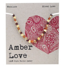 Amber Love Children's Necklace Baltic Amber - Mixed Love 33cm