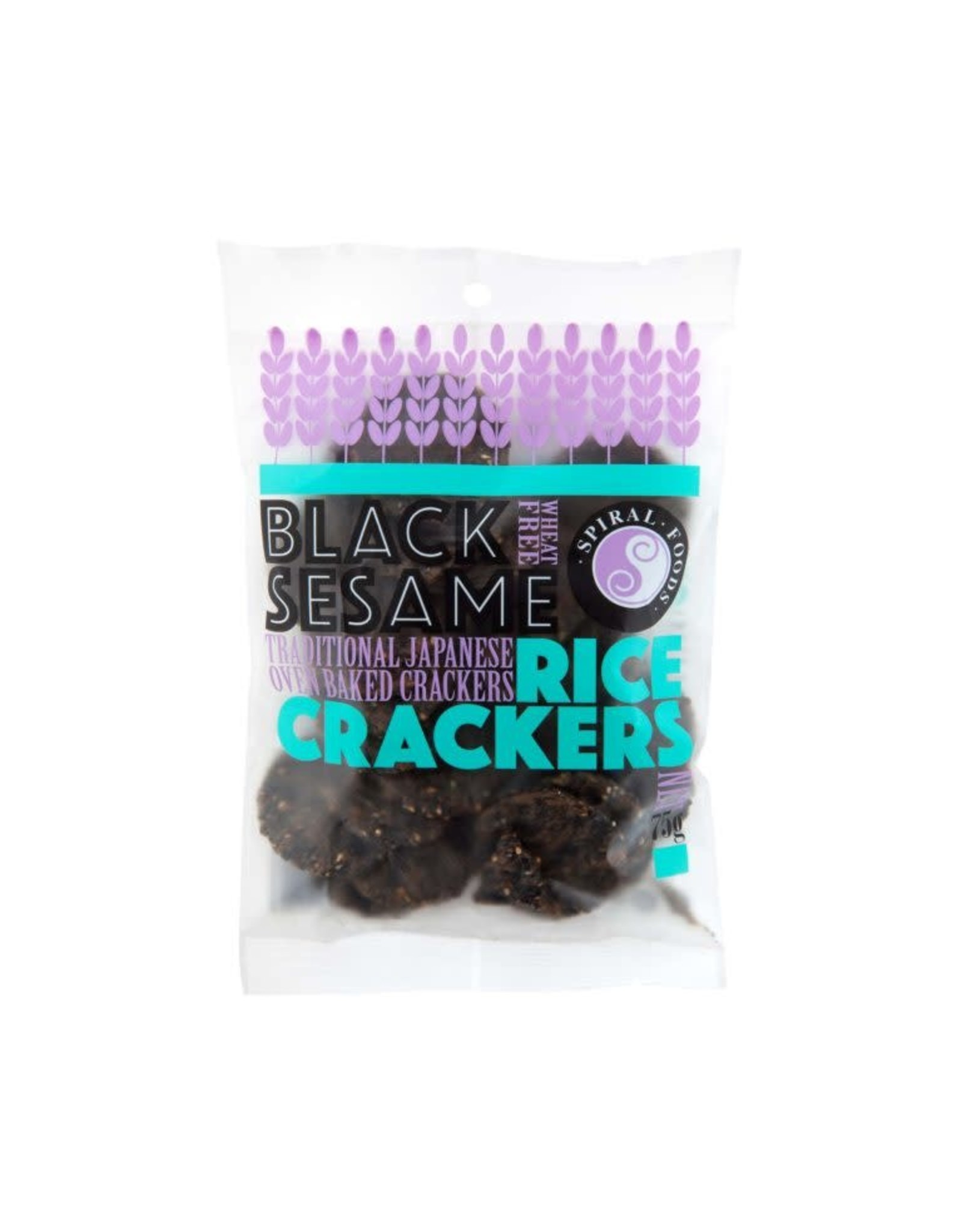 Spiral Foods Crackers - Black Sesame - 75g