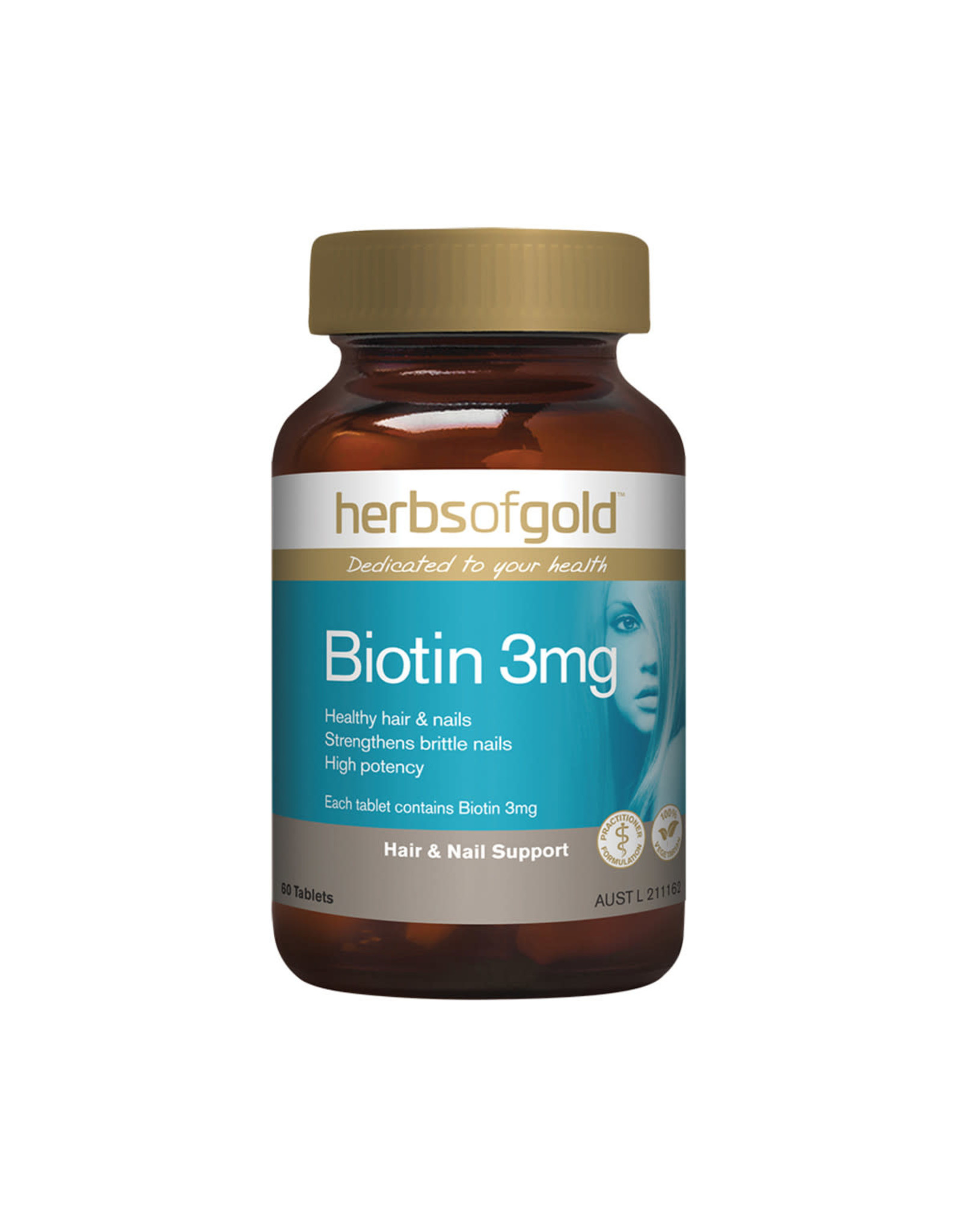 Herbs of Gold Biotin 3mg 60t