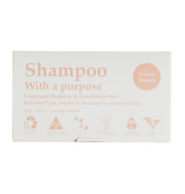 Shampoo with a Purpose Shampoo & Conditioner Bar - For Colour Treated Hair - 135g