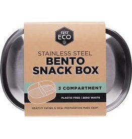 Ever Eco Stainless Steel Bento Snack Box 3 Compartments