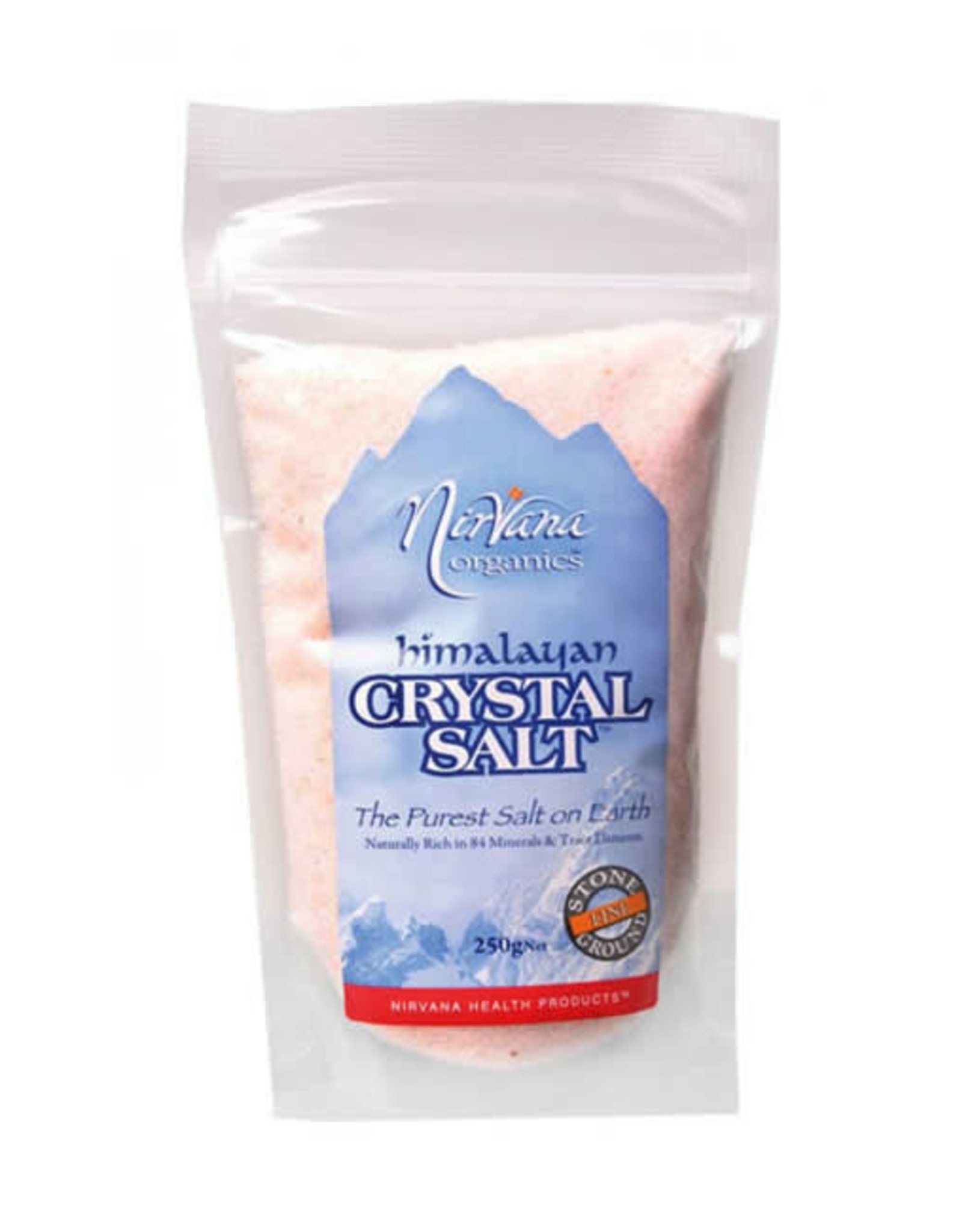 Nirvana Organics Himalayan Salt Stone Ground Fine 250g