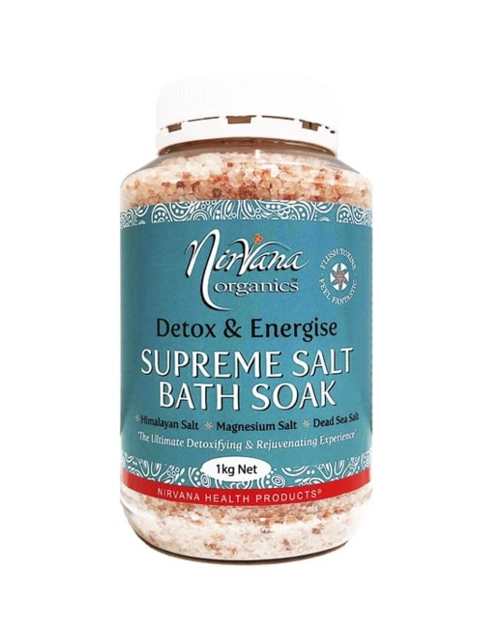 Nirvana Organics Supreme Salt Bath Soak Salt Detox 1kg