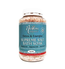 Nirvana Organics Supreme Salt Bath Soak Salt Detox 1kg