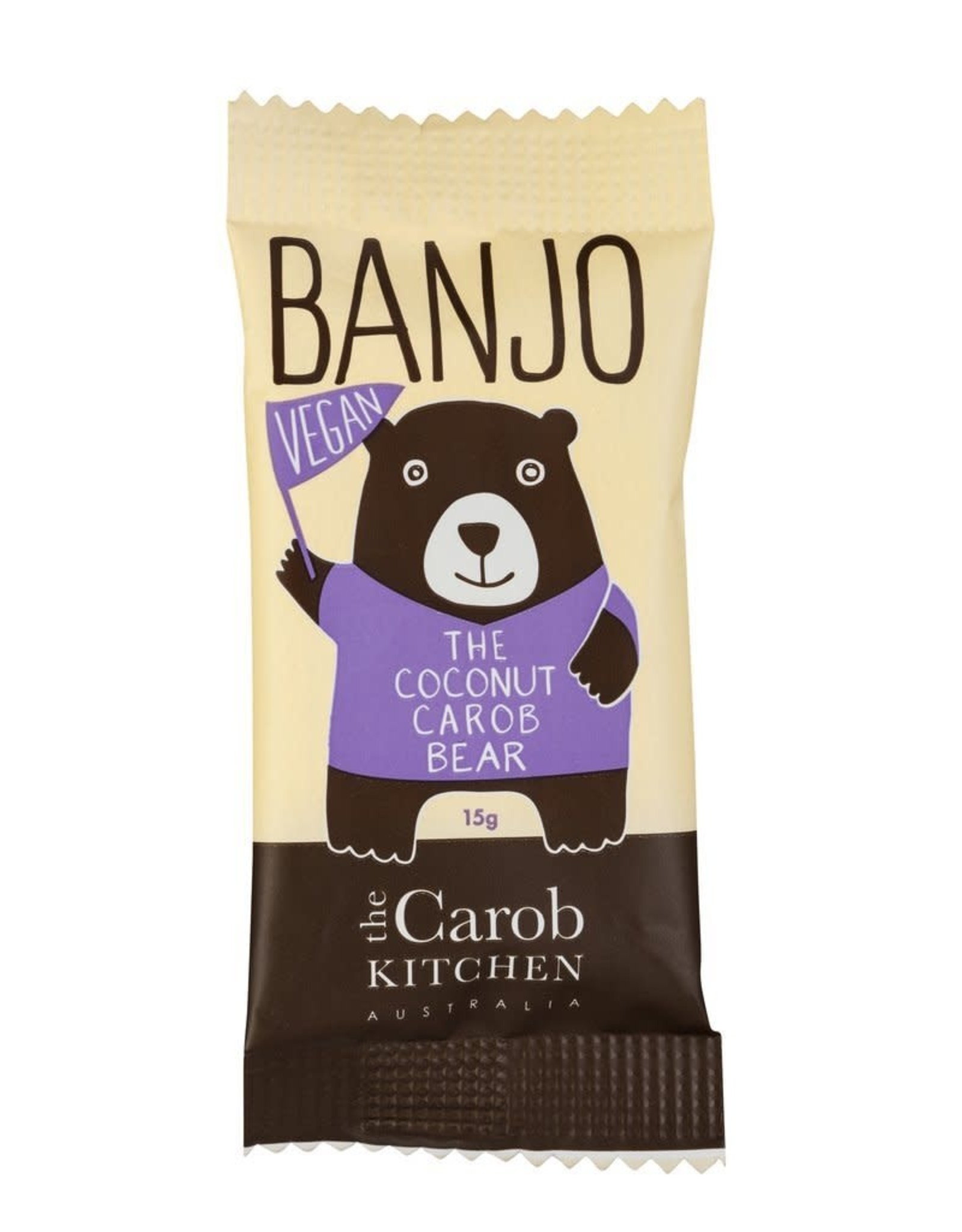 The Carob Kitchen Banjo Bear Coconut Carob Vegan 15g