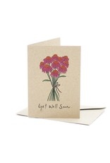 Deer Daisy Get Well Soon Greeting Card