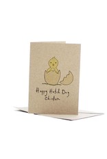 Deer Daisy Happy Hatch Day Chicken Greeting Card