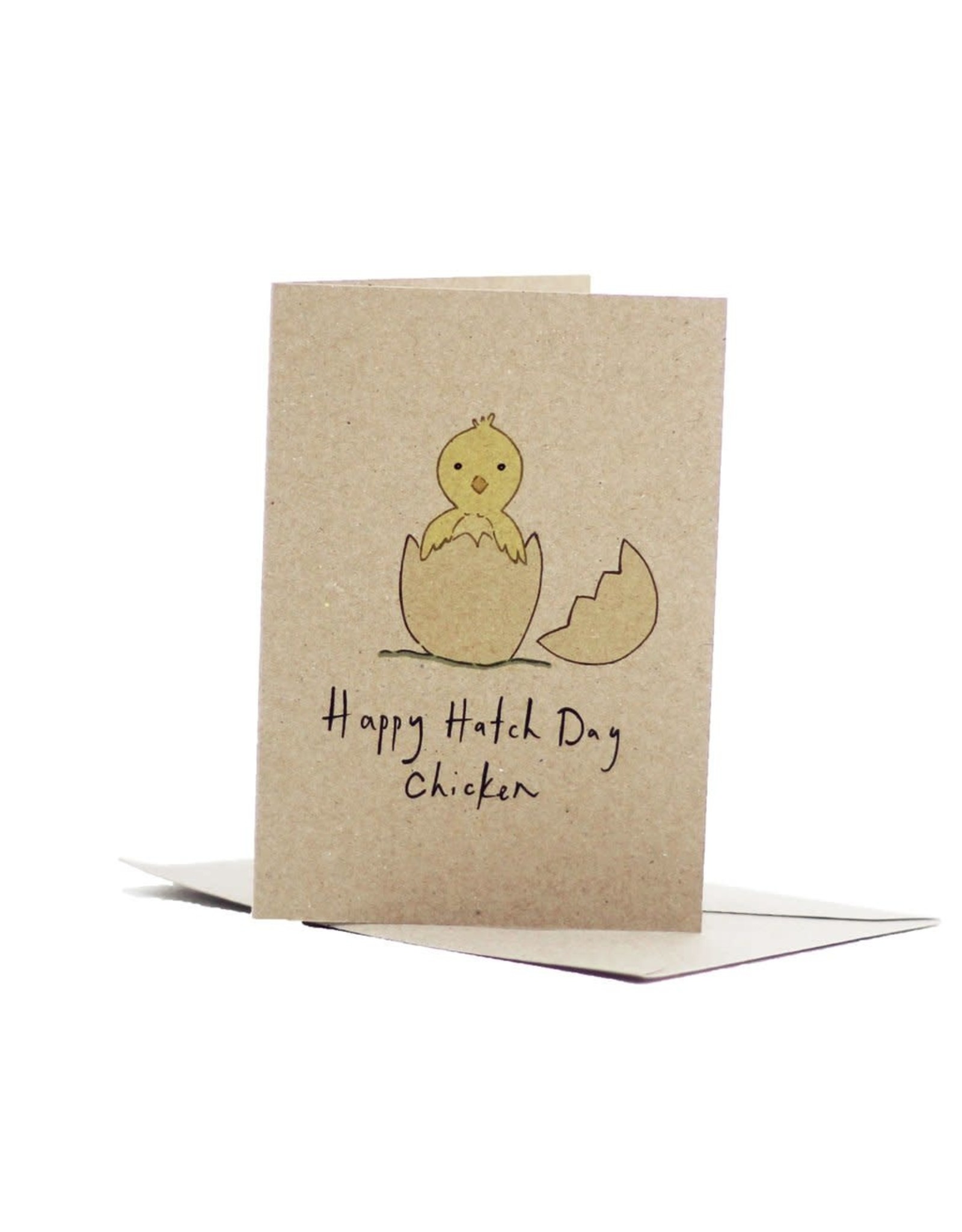 Deer Daisy Happy Hatch Day Chicken Greeting Card