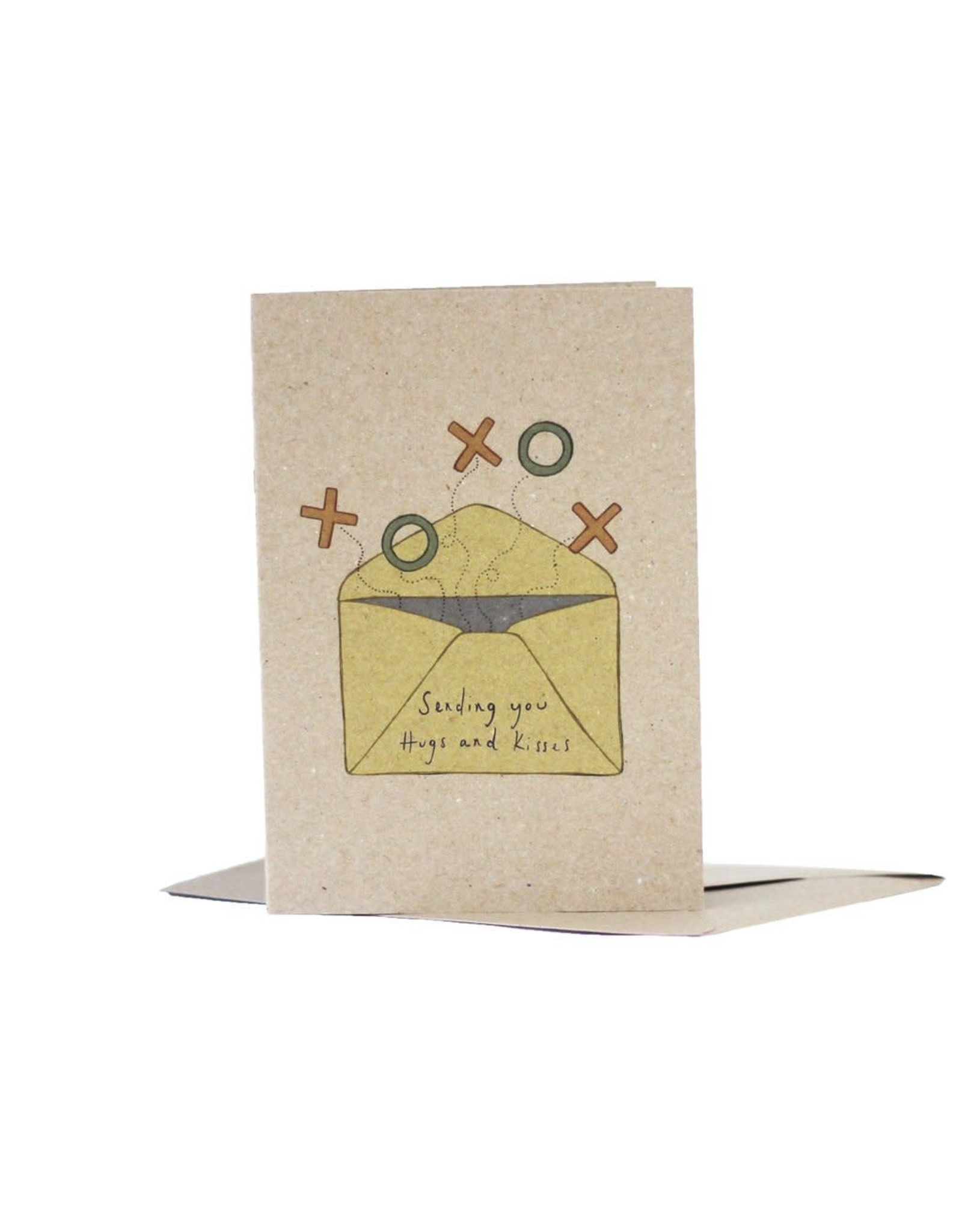 Deer Daisy Sending You Hugs & Kisses Greeting Card