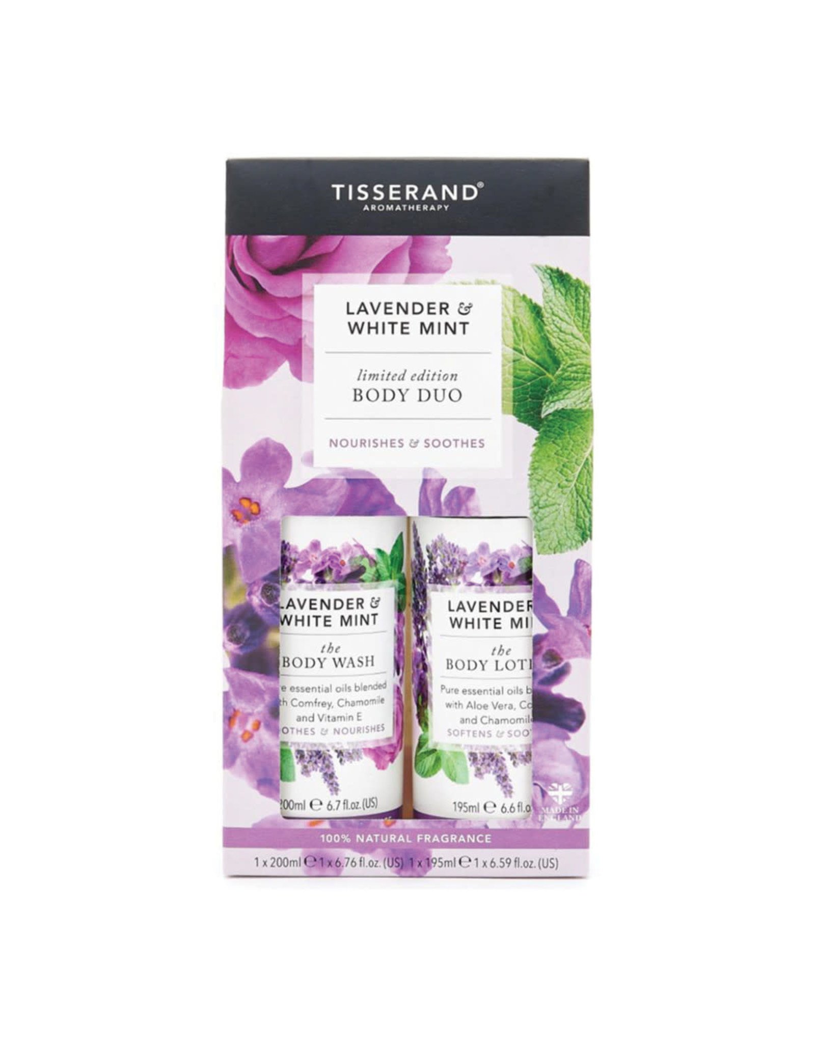 Tisserand Body Duo Lavender and White Mint Gift Pack
