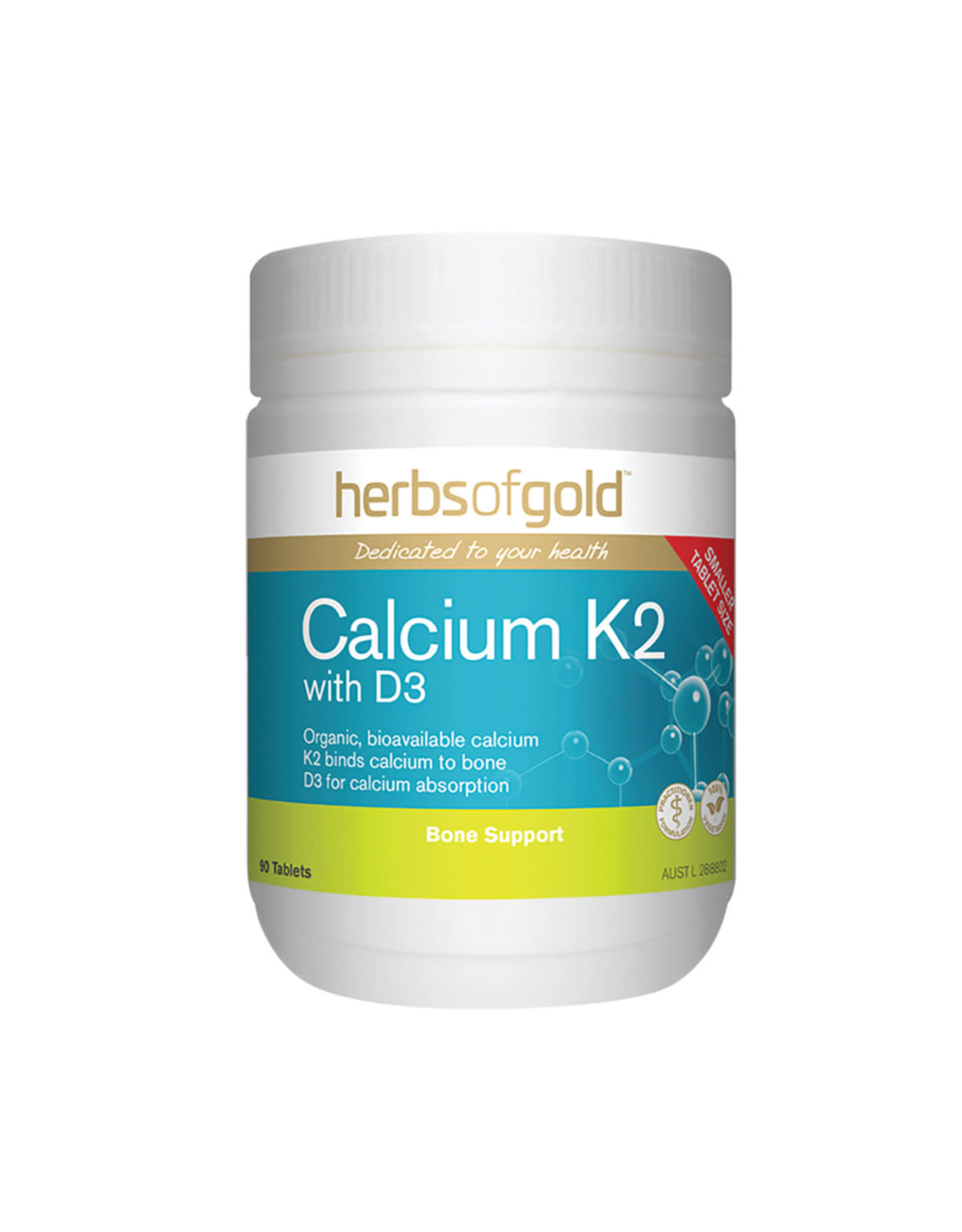 Herbs of Gold Calcium K2 with D3 90t