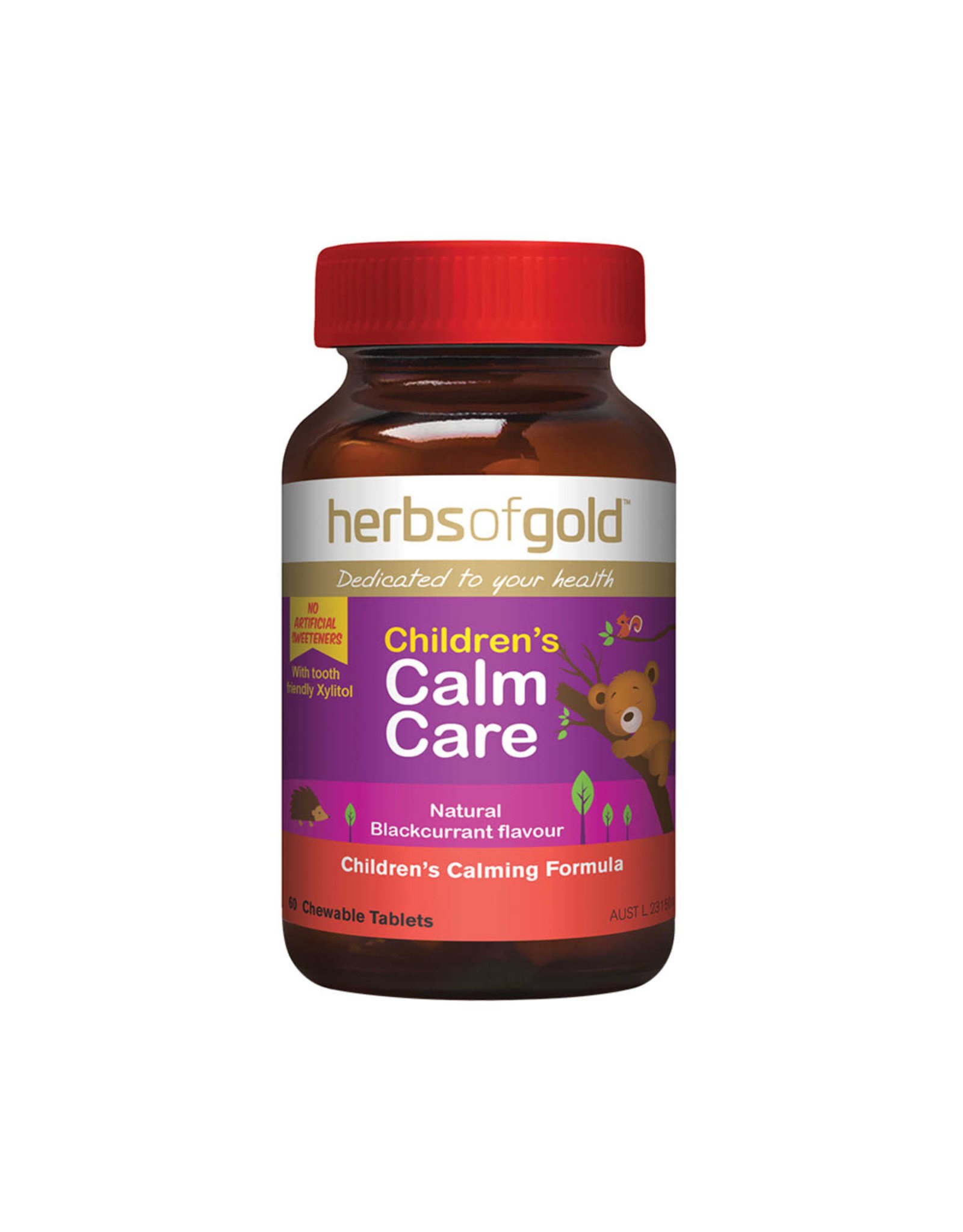 Herbs of Gold Children's Calm Care 60t Chewable