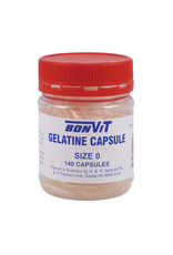 Bonvit Empty Capsules Size '0' Gelatine Caps - 140c