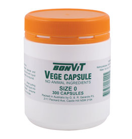 Bonvit Empty Capsules Size '0' Vege Caps - 300c