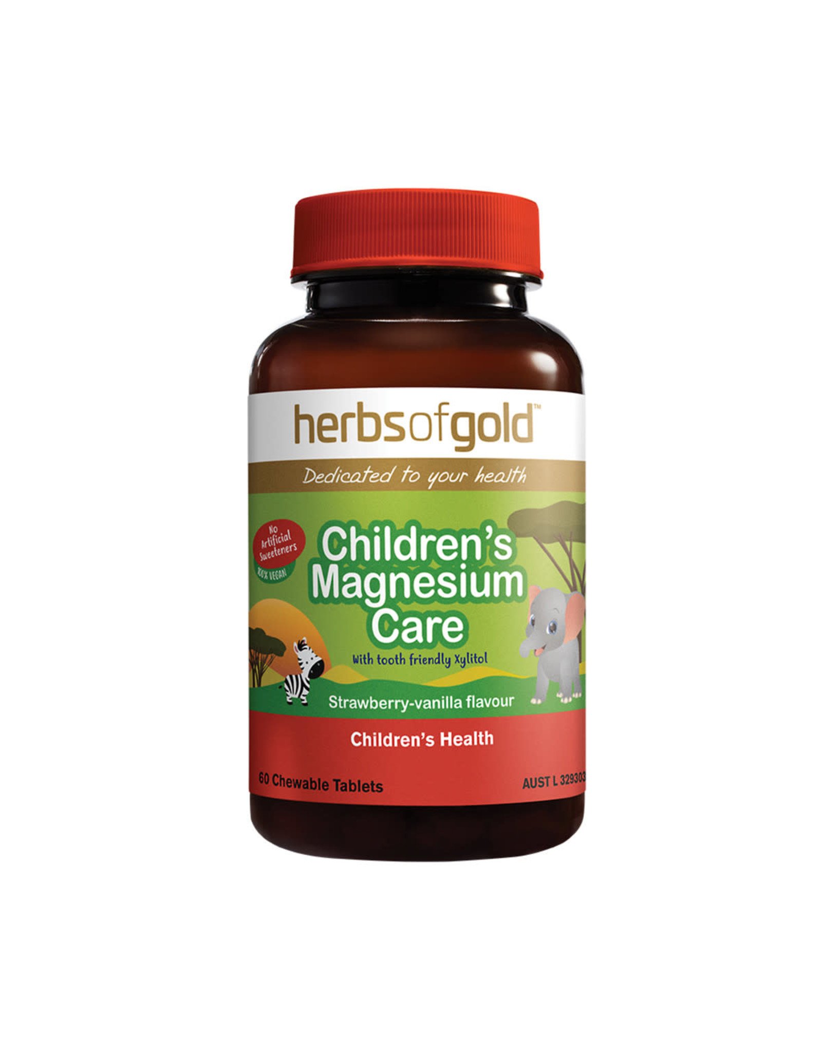 Herbs of Gold Children's Magnesium Care - Chewable - 60t