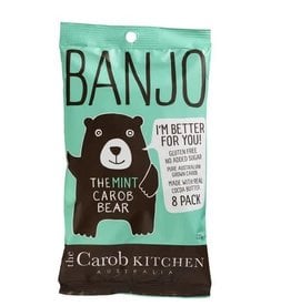 The Carob Kitchen Banjo Bear Mint 8 pack 120g