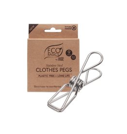 Eco Basics Clothes Pegs - Stainless Steel - 9pk