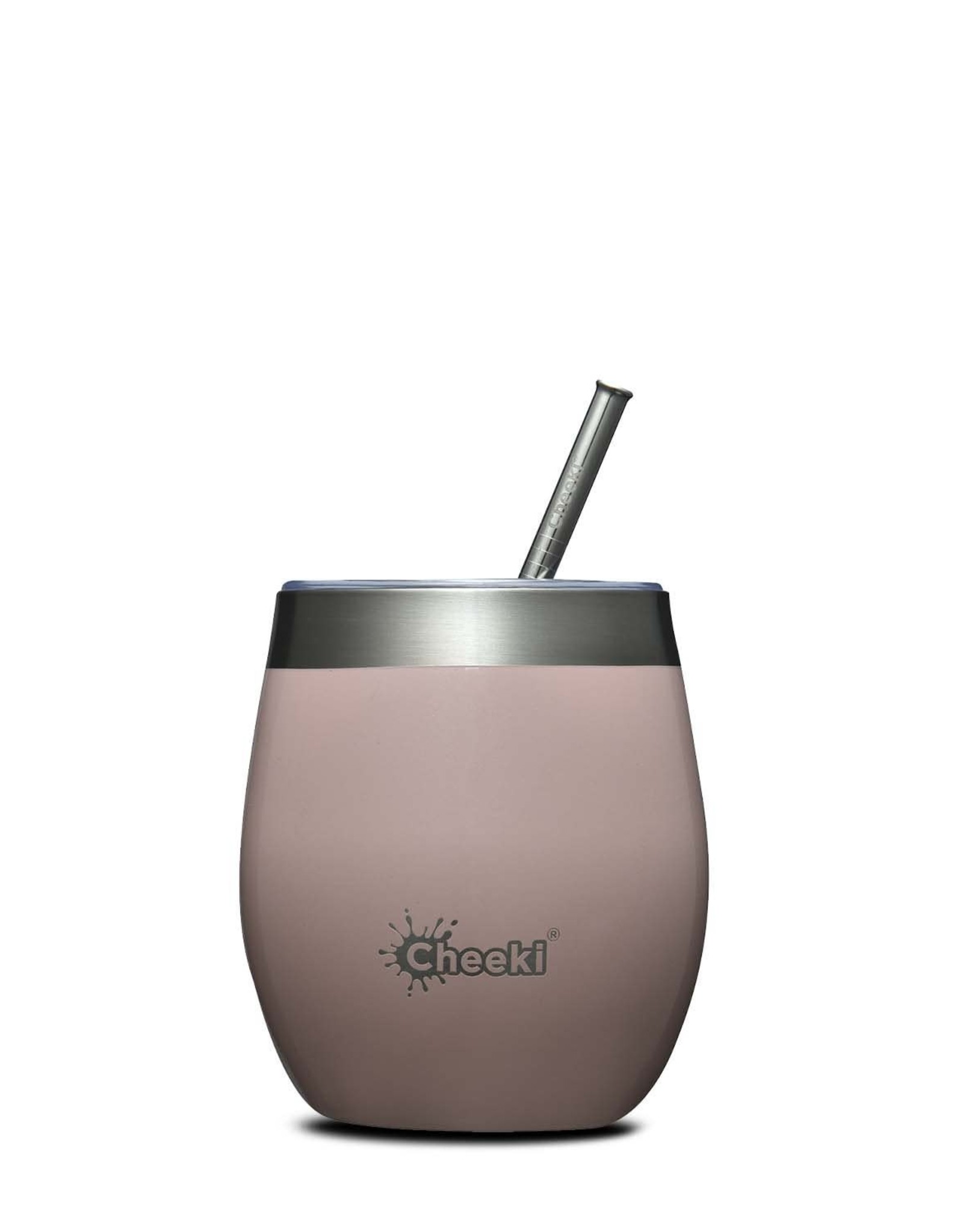 Cheeki Insulated Wine Tumbler with Stainless Steel Straw