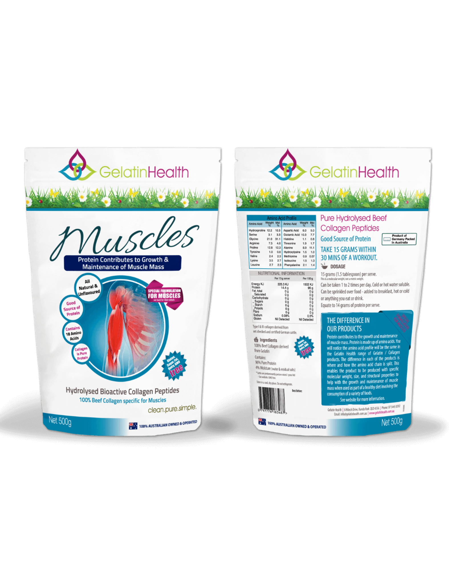 Gelatin Health Muscle Collagen