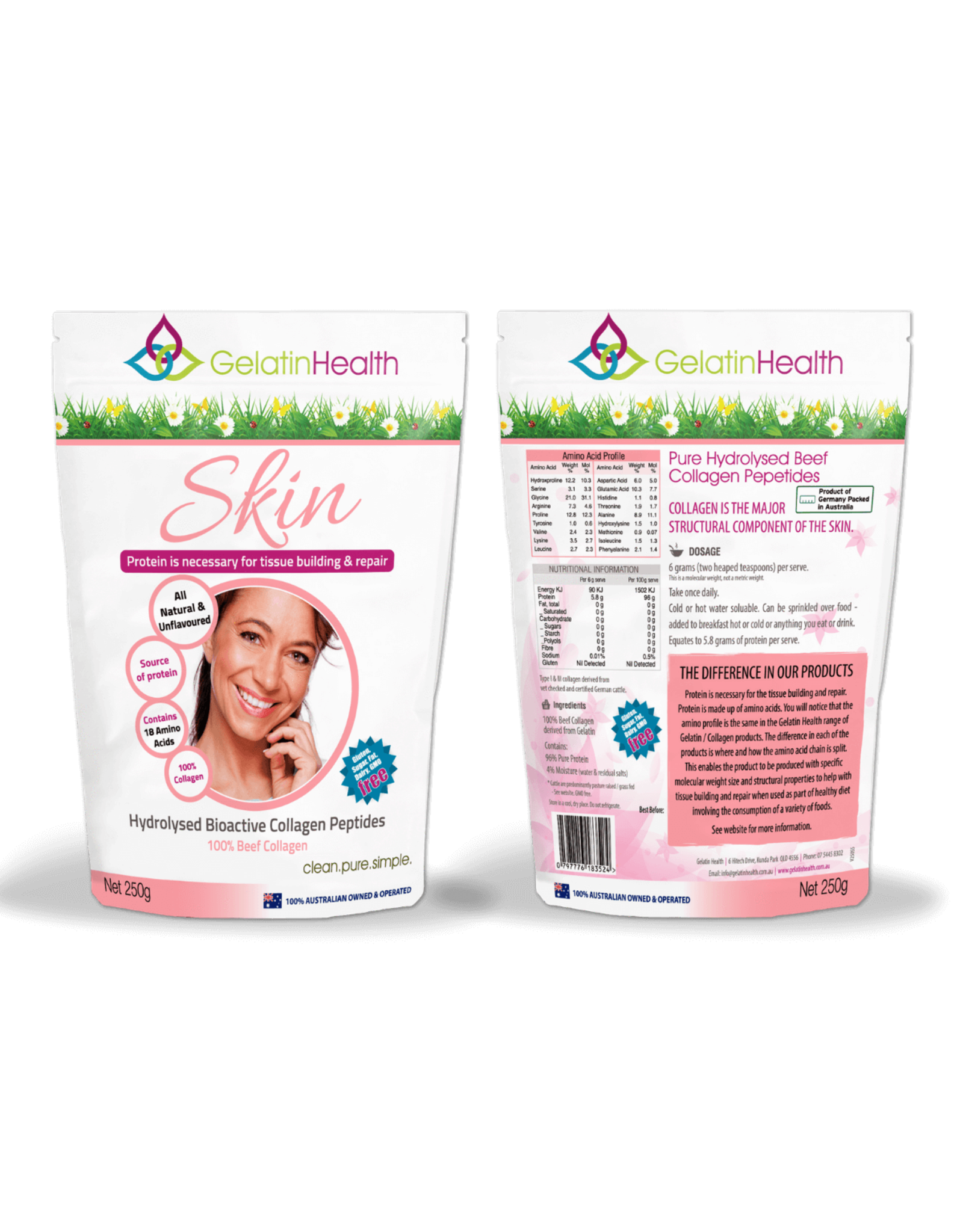 Gelatin Health Skin Collagen