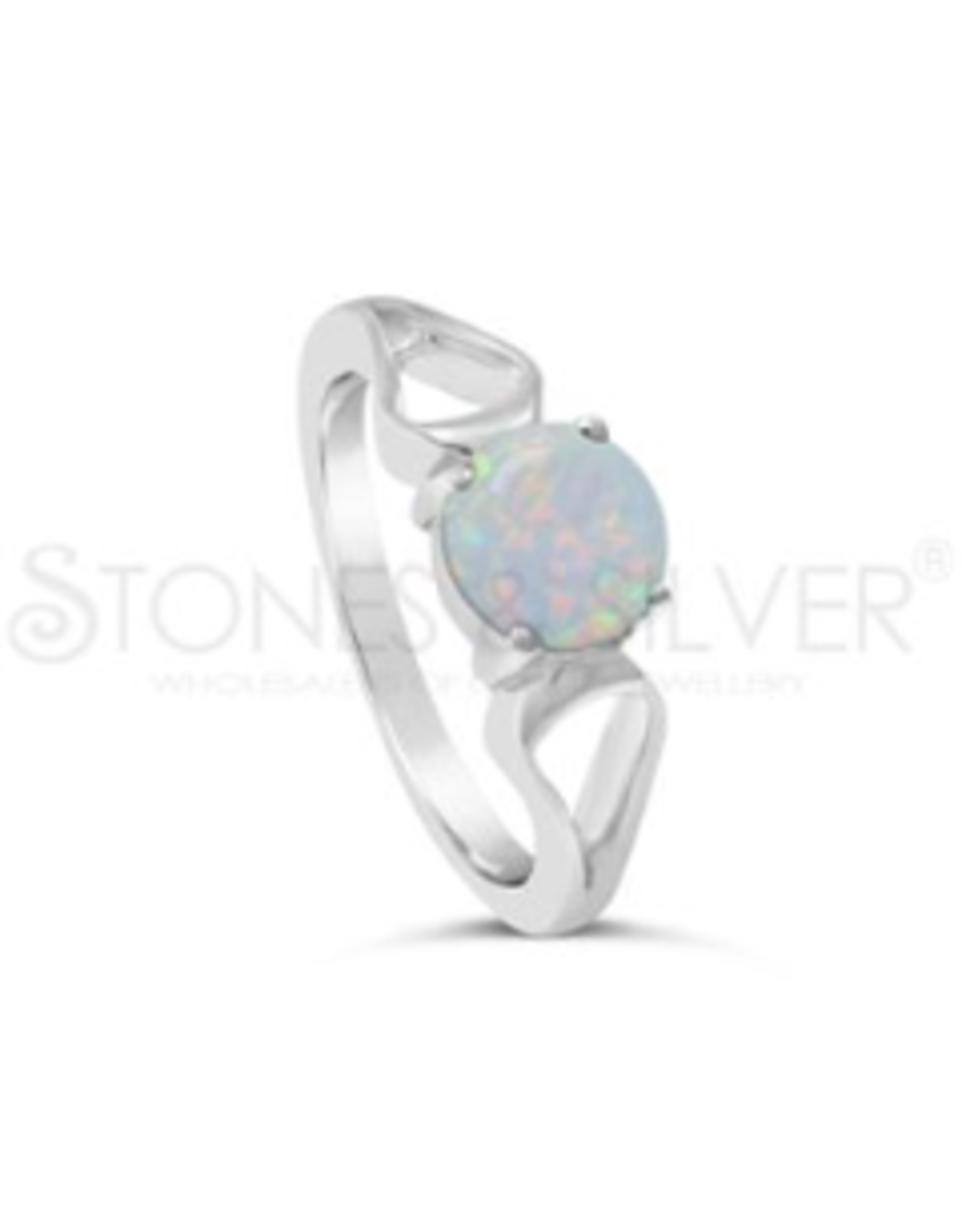 Stones & Silver Opal Ring