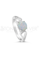 Stones & Silver Opal Ring