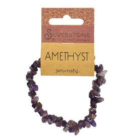 Silverstone Crystal Chip Bracelet - Amethyst - Eco Range