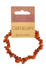 Silverstone Crystal Chip Bracelet - Carnelian - Eco Range