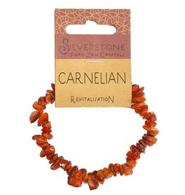 Silverstone Crystal Chip Bracelet - Carnelian - Eco Range