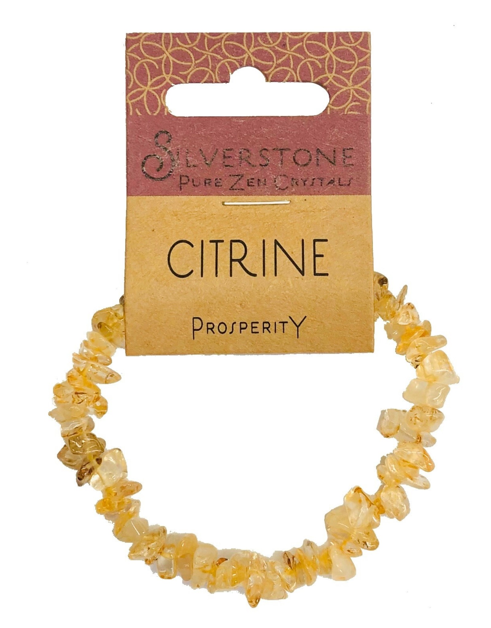 Silverstone Crystal Chip Bracelet - Citrine - Eco Range