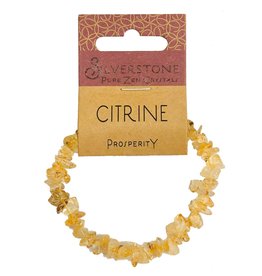 Silverstone Crystal Chip Bracelet - Citrine - Eco Range