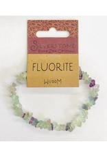 Silverstone Crystal Chip Bracelet - Fluorite - Eco Range