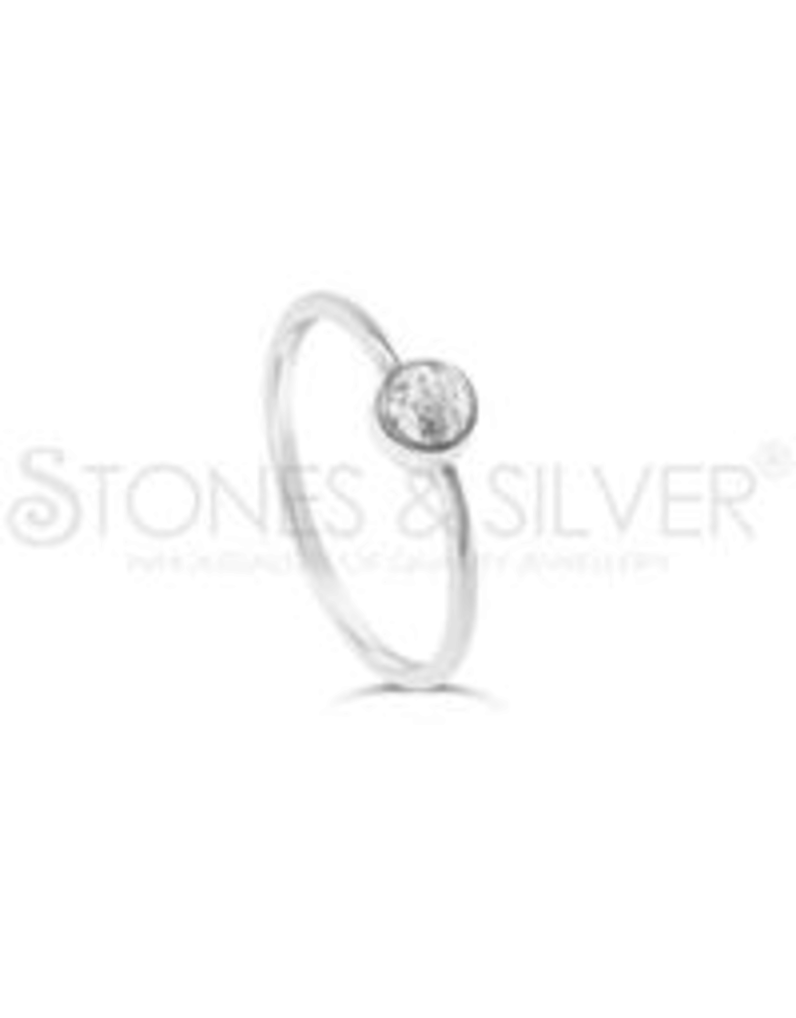 Stones & Silver Clear Quartz Ring 4mm