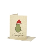 Deer Daisy Christmas Avo Greeting Card