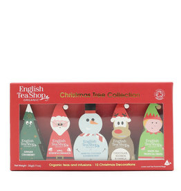 English Tea Shop Organic Christmas Characters Pyramid Teabags