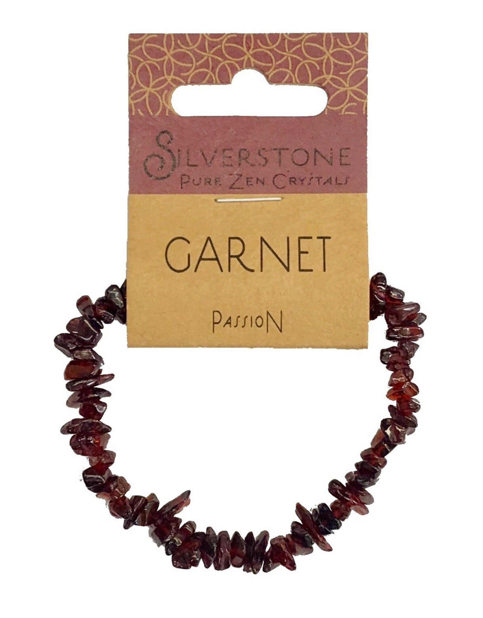 Silverstone Crystal Chip Bracelet - Garnet - Eco Range