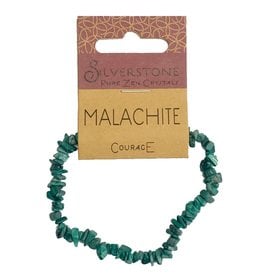 Silverstone Crystal Chip Bracelet - Malachite - Eco Range