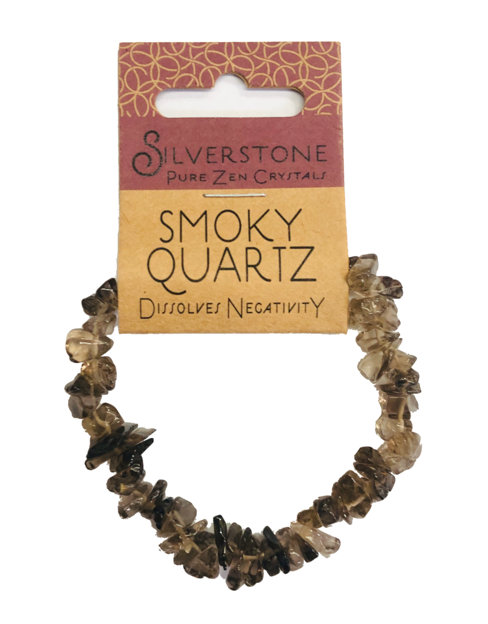 Silverstone Crystal Chip Bracelet - Smoky Quartz - Eco Range