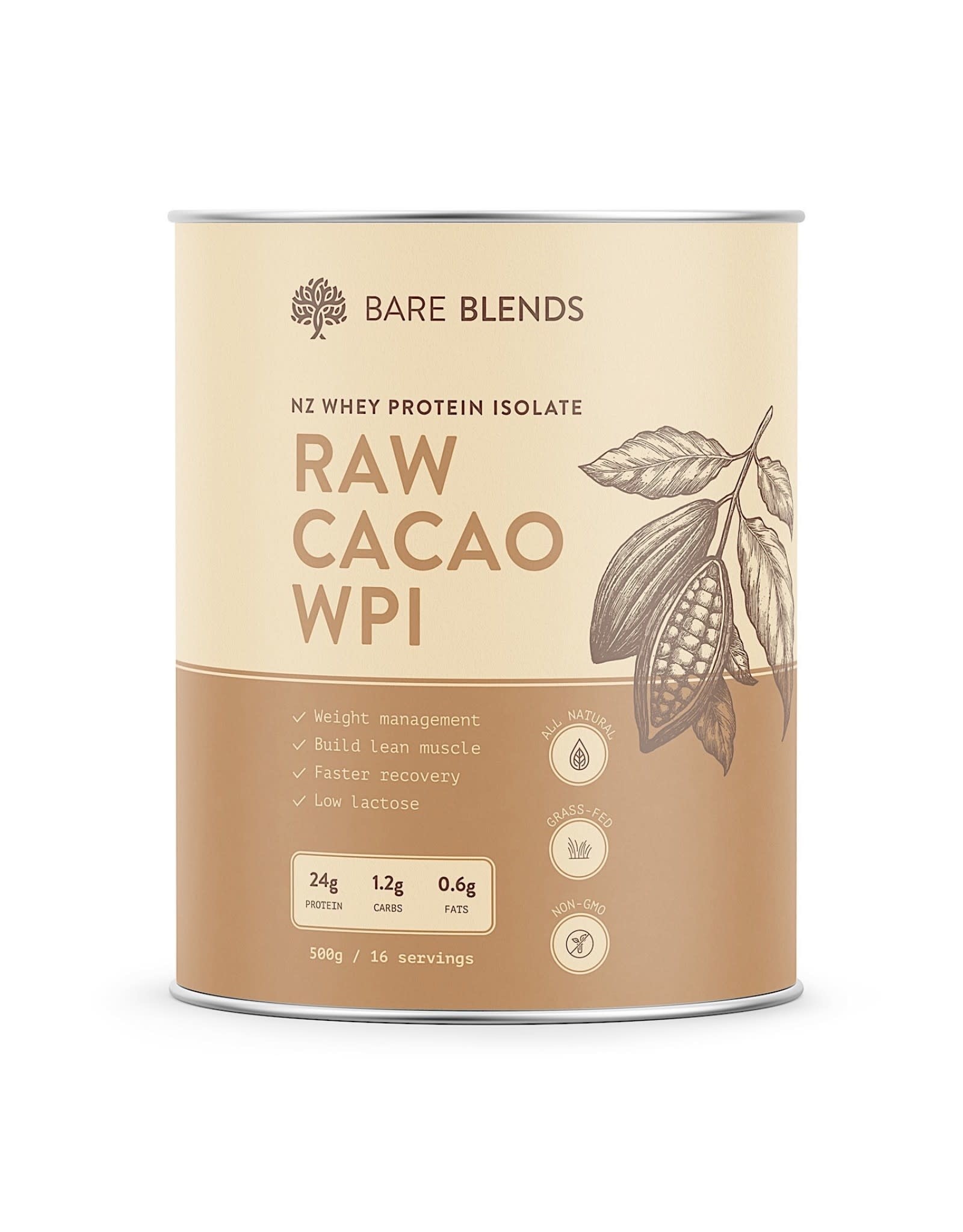 Bare Blends Raw Cacao WPI