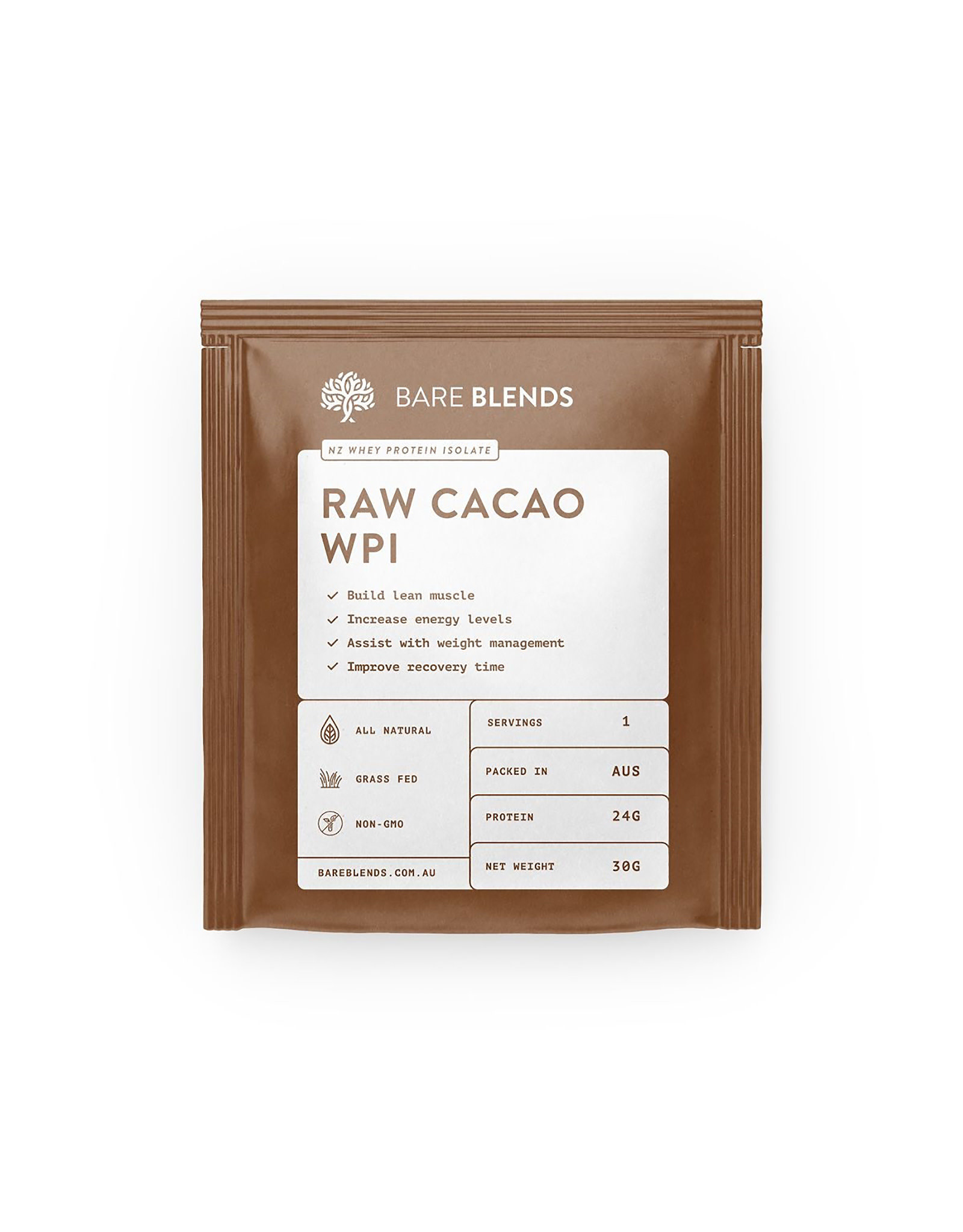 Bare Blends Raw Cacao WPI