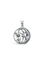 Stones & Silver Moon 7 Stars Pendant